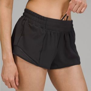 Lululemon Black 2.5” Hotty Hot Shorts